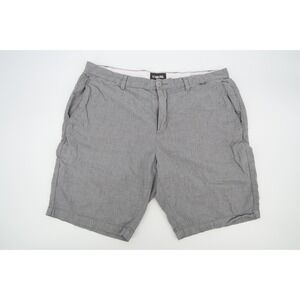 Linksoul Golf Shorts Mens 38 Gray Houndstooth Lightweight Nylon Stretch Pockets